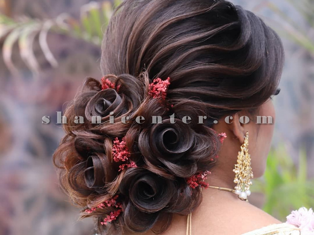 Bridal Hair Style | Shani Beauty Salon Tehran | Makeup Services Center Iran  | Nail Services | Hair Stylist | Bride Makeup | Hair Extensions